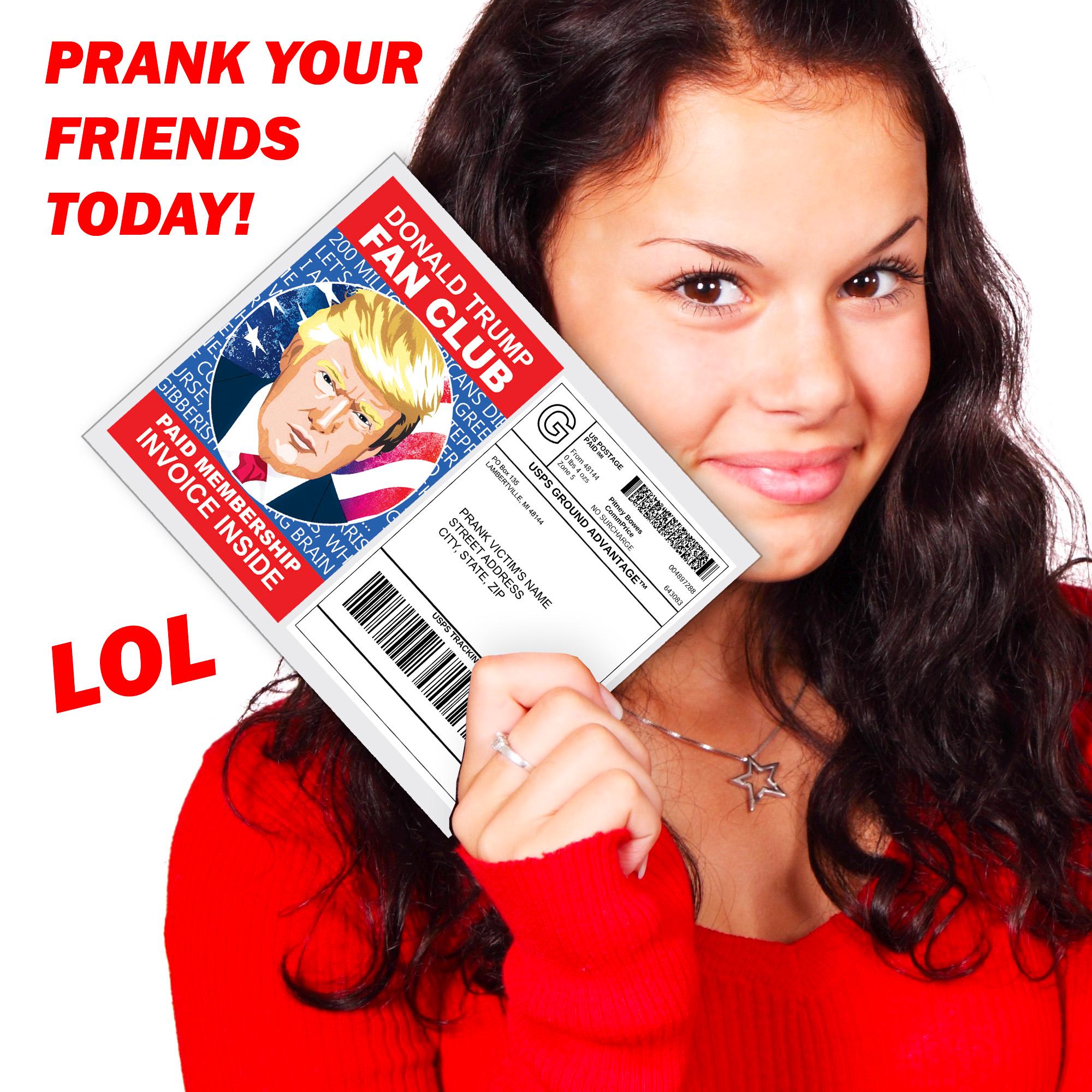 Donald Trump Fan Club Prank Mail: Anonymous Gag Gift - Etsy