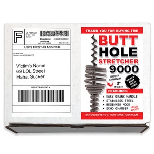 Prank Mail - Butt Hole Stretcher Gag
