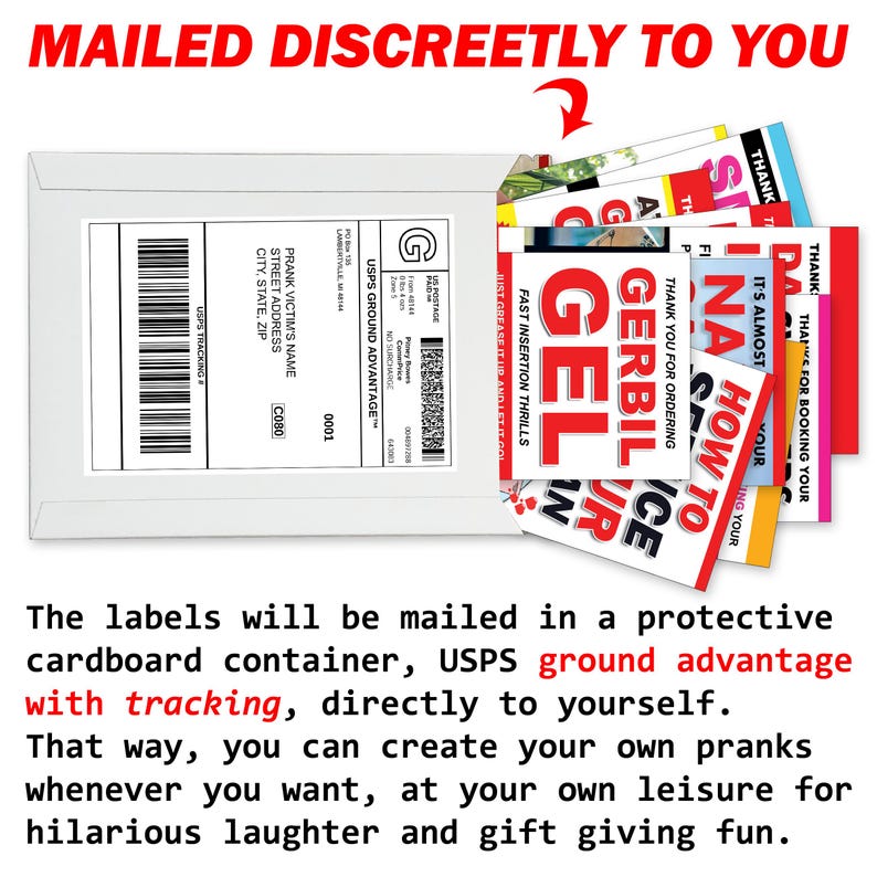 Funny Prank Labels: 10-piece DIY Gag Gift Fun - Etsy