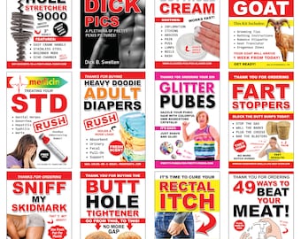 12 Funny Prank Labels: Adult Humor Gag Gift