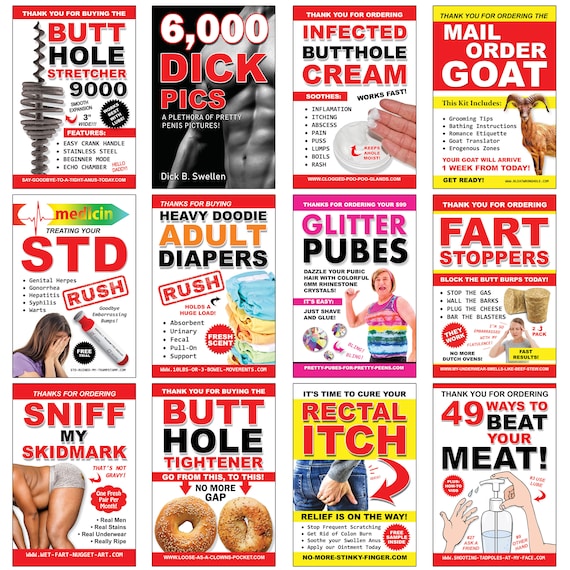 12 Funny Prank Labels: Adult Humor Gag Gift
