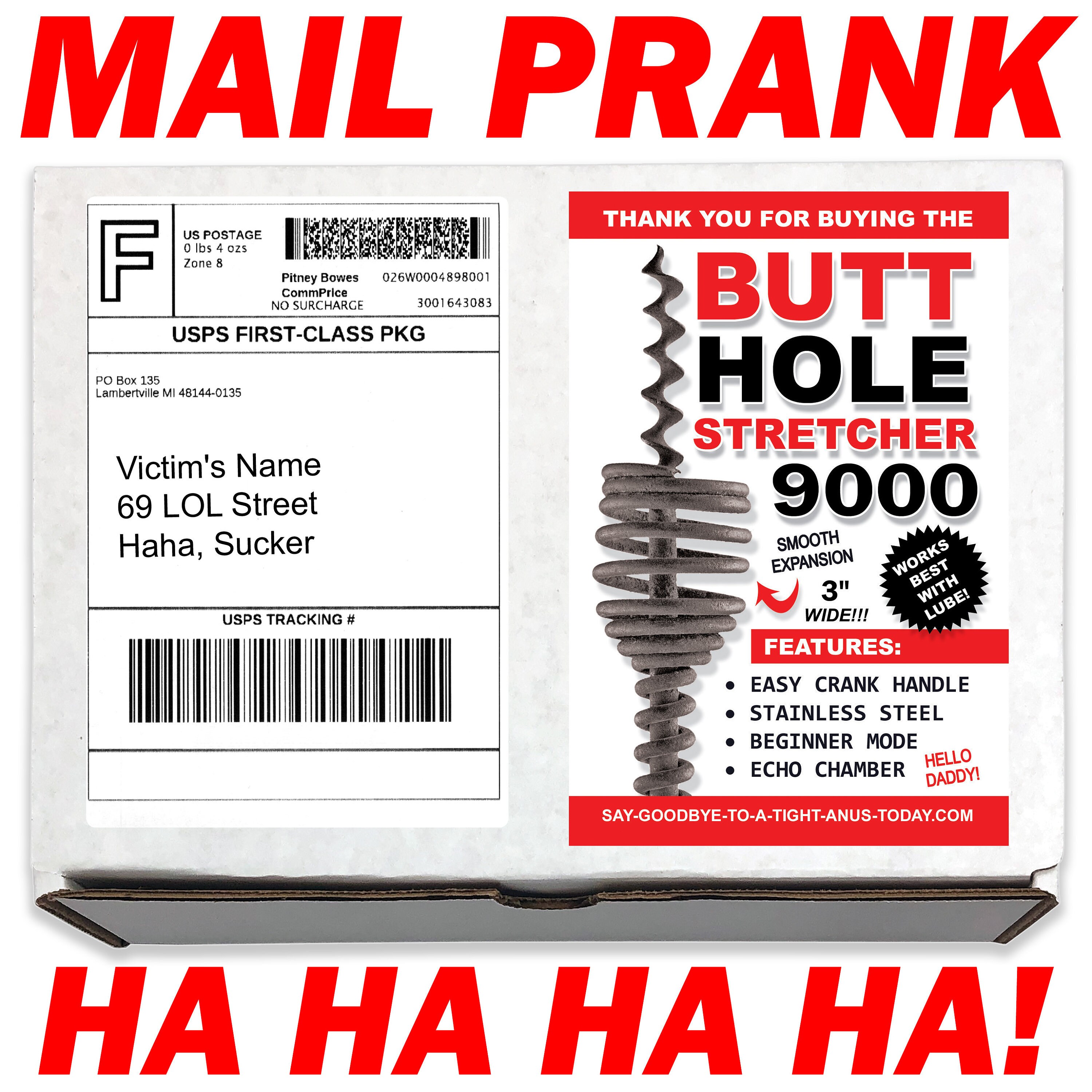 Prank Mail Butt Hole Stretcher Prank Box Gag Gift Funny - Etsy Canada