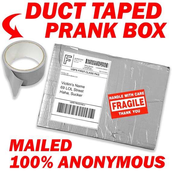 Surprisingly Fun Duct Tape Box Prank Mail Totally Wrapped up Etsy
