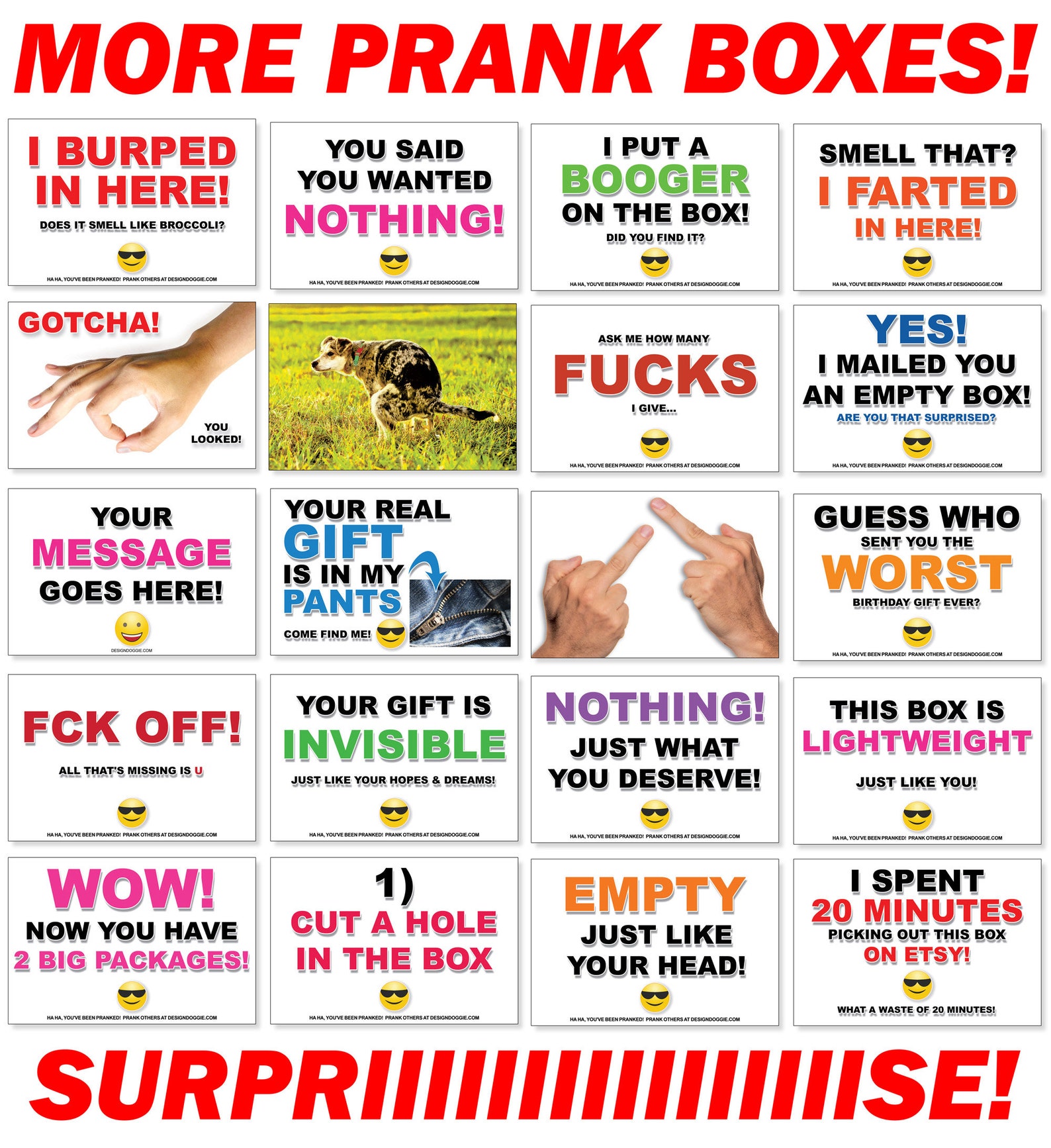 Prank Mail Yes I Mailed you an Empty Box Surprise Prank Box Etsy