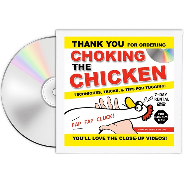 Prank DVD Mail Gag Gift! Choking the Chicken Fun Practical Joke gets sent directly to a Loved One/Victim/Friend/ 100% Anonymously