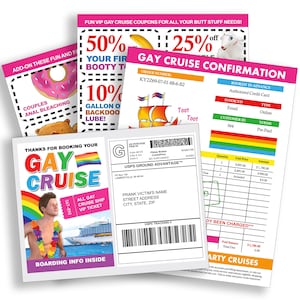 Funny Fake Gay Cruise Booking Prank Mail Joke Gets Sent Directly to your Recipients, 100% Anonymously! HA!