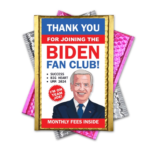 Joe Biden Fan Club Prank Mail Embarrassing Mortifying Postal Prank Gag, Gets Mailed Directly to the Victim, Family Member, or Friends