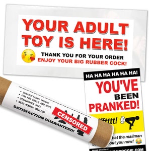 Funny Adult Prank Joke Fake Product Package sent directly to your Recipients. Gag Mail will Embarrass  your Friends, 100% Anonymously!