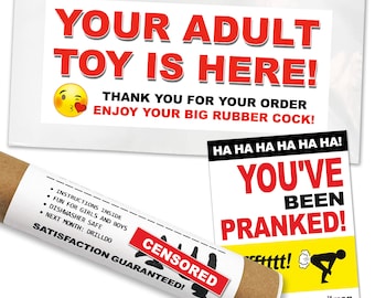 Adult Toys Prank Mail Package: Gag Birthday Gift - Etsy