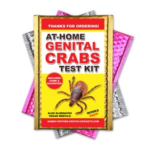 Embarrassing Prank Crabby Crabs gets sent directly to your Victim. Funny Gag Gift that will Embarrass your Friends, Family, and Foes.