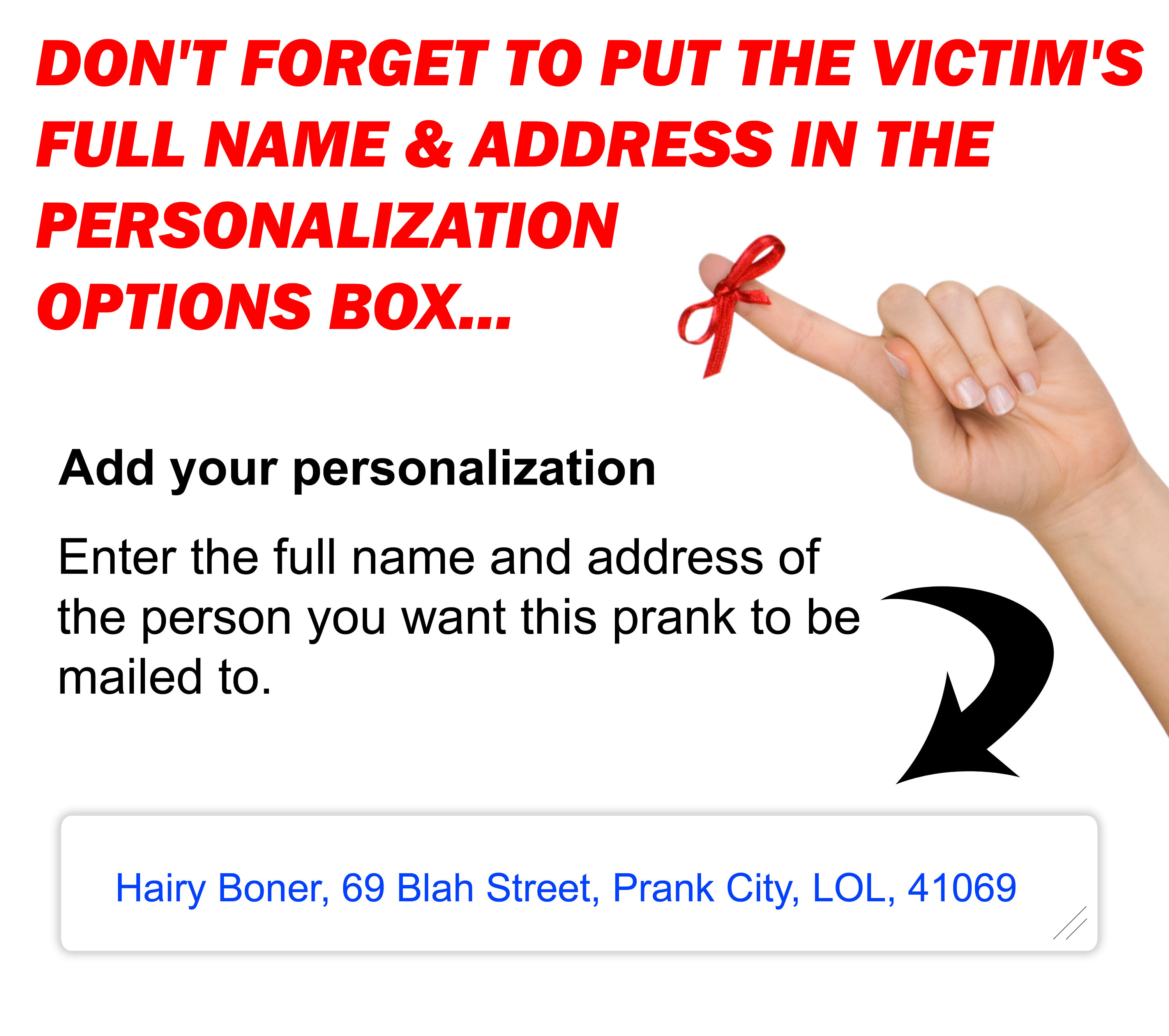 Empty Box Prank Mail Prank Box Gag Gift Full of Nothing but Etsy