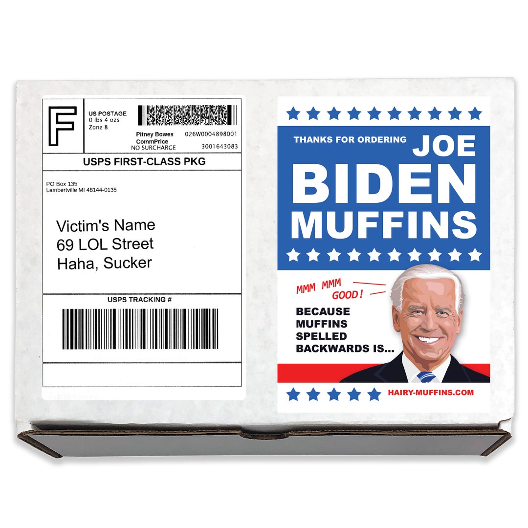 Joe Biden Muffins Prank Box Funny Gag Gift Gets Mailed Anonymously With