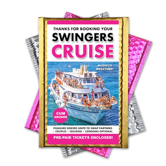 Swingers Cruise Prank Mail: Gag Gift for Friends