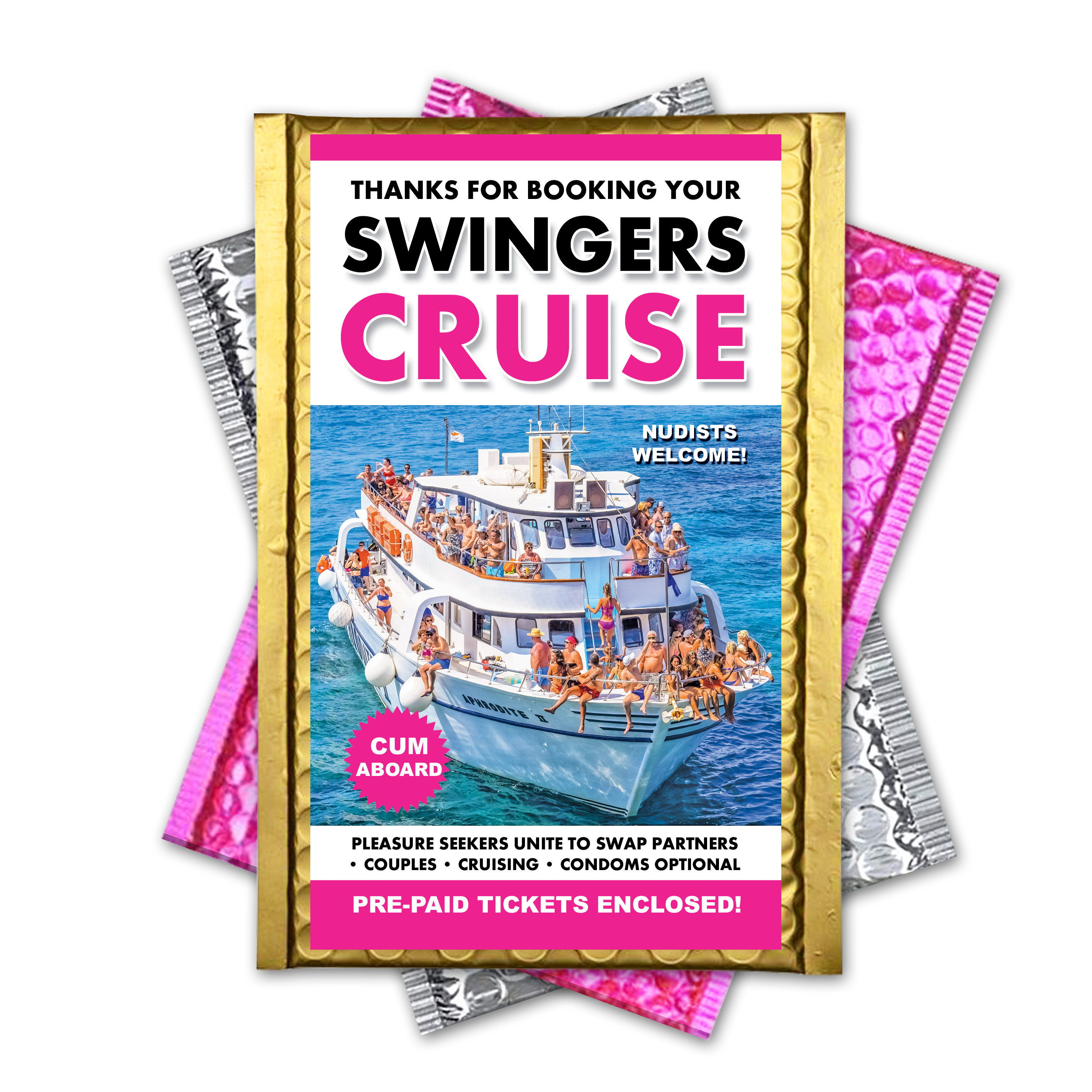 Prank Mail Swingers Cruise Package Gets Sent Directly to Your pic photo