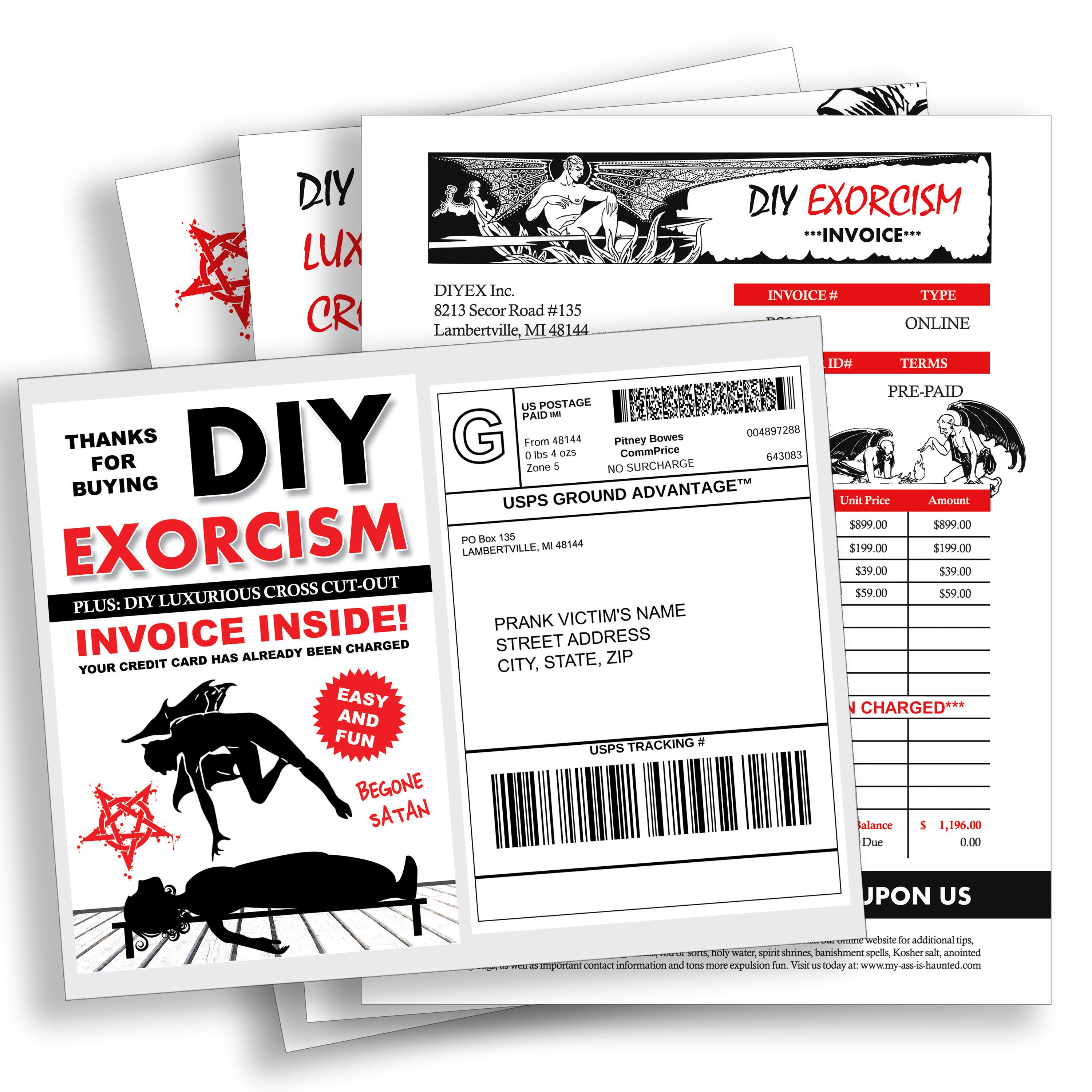 Fake DIY Exorcism Kit Prank: Anonymous Postal Gag - Etsy