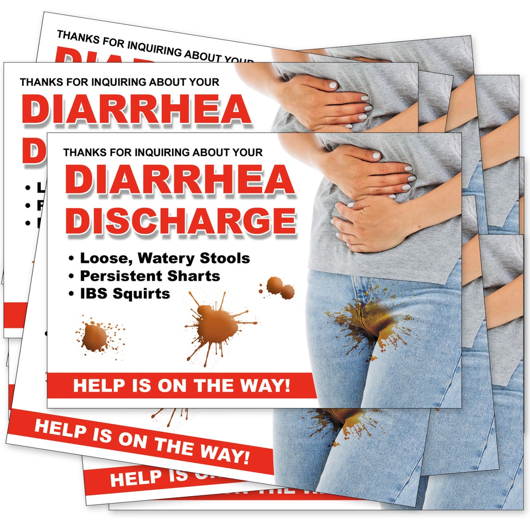 12 Pack Prank Postcards IBS Diarrhea Discharge Joke Sent to YOU so You ...