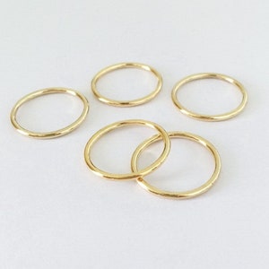 1.5mm Thick 14K Gold Filled Stacking Ring, Thick Ring, Stackable Ring, Midi Ring, Minimal, Bulk, Wholesale, Made in USA