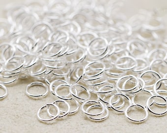 20 Pcs 5mm 22Gauge 925 Sterling Silver Open Jump Rings, Made in USA
