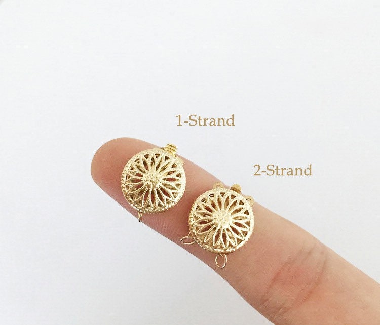 Stainless Steel Round Buckle Earrings Golden Ear Clips Lever - Temu