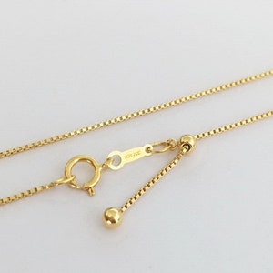 22 Inch 0.85mm 14K Gold Filled Box Chain Necklace, Dainty Adjustable Necklace with Crimp Bead, Finished Fine Chain Necklace, Wholesale
