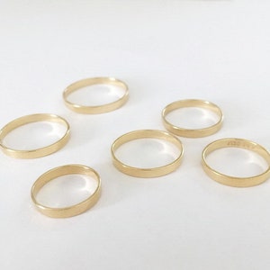 2.25mm 14K Gold Filled Band Ring, For Stamping, Wide Band Ring, Minimal, Bulk, Wholesale, Made in USA image 4