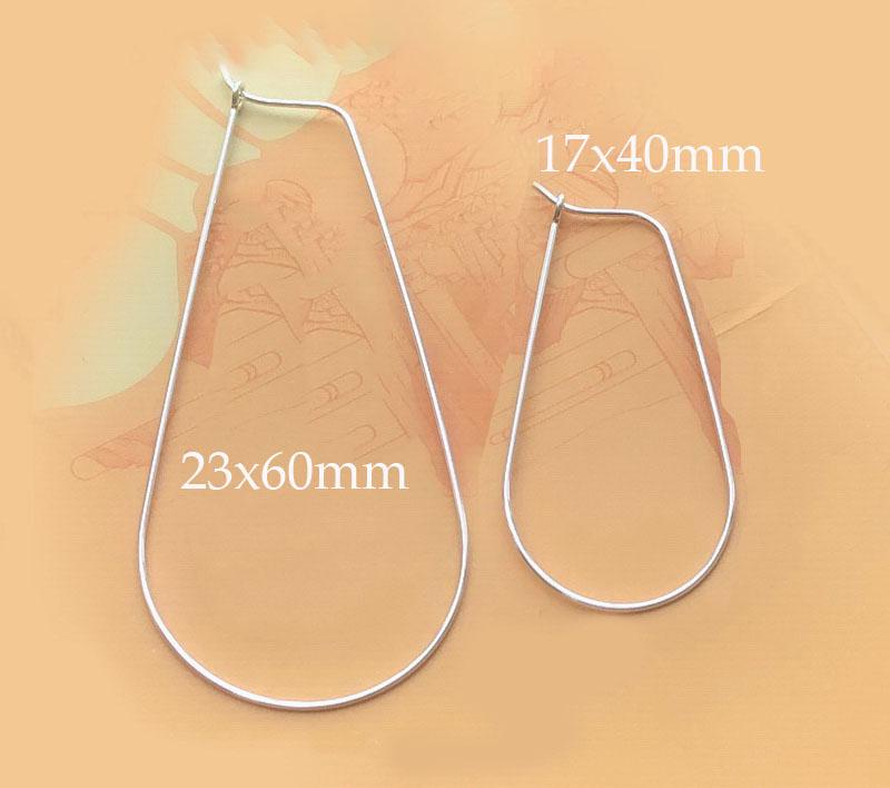 Orecchini a cerchio, 10 mm, in argento sterling incernierato