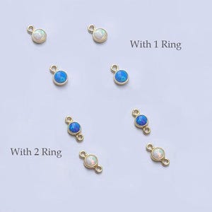 3mm 14K Gold Filled Opal Connector/Drop, Turquoise Connecto/Dropr, Onyx Connector/Drop