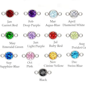 6mm 925 Sterling Zilver Cz Bezel Connector, 3A Cz Bezel Connector, Birthstone Connector, Bezel Setting met Cz, Groothandel, Made in USA