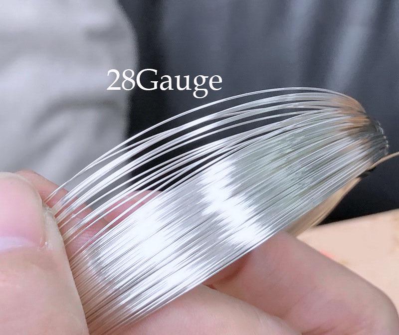 Soft 30ga/28ga/26ga/24ga/22ga 925 Sterling Silver Wire, Round Wire ...