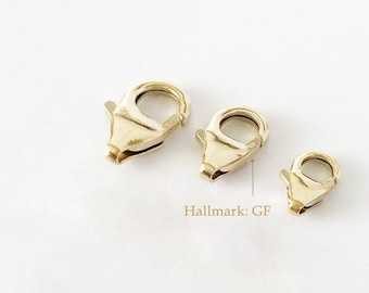 2 Pcs 14K Gold Filled Trigger Clasp No Ring