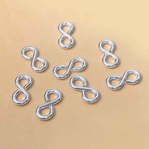 5 Pcs 4.2x9mm 925 Sterling Silver Eye Clasp, Wholesale