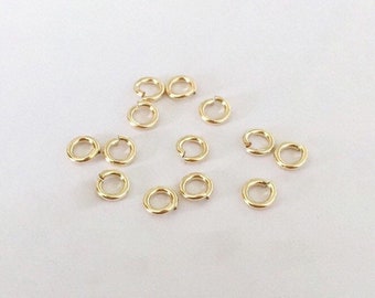 25 Pcs 3mm 24 Gauge 14K Gold Filled Open Jump Rings, Open Jump Rings, Made in USA