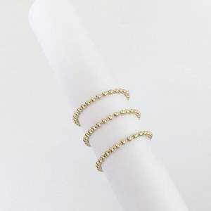 1,5 mm 14K guldfylld pärlkedja, kulkedja, pärlkedja