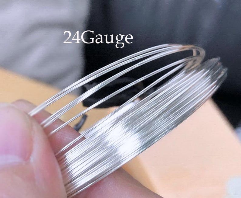 Half Hard 30ga/28ga/26ga/24ga/22ga 925 Sterling Silver Wire, Round Wire ...