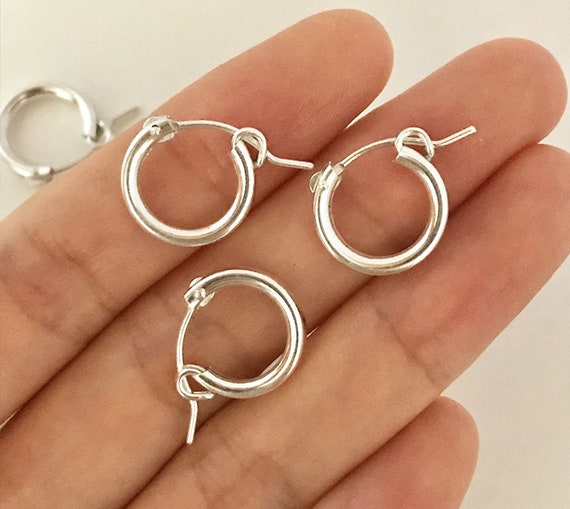 Orecchini Donna Argento Mini Orecchini A Cerchio Argento Sterling