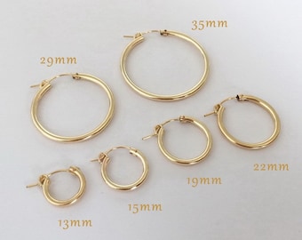 Orecchini a cerchio in argento Sterling a forma di goccia, 8-9