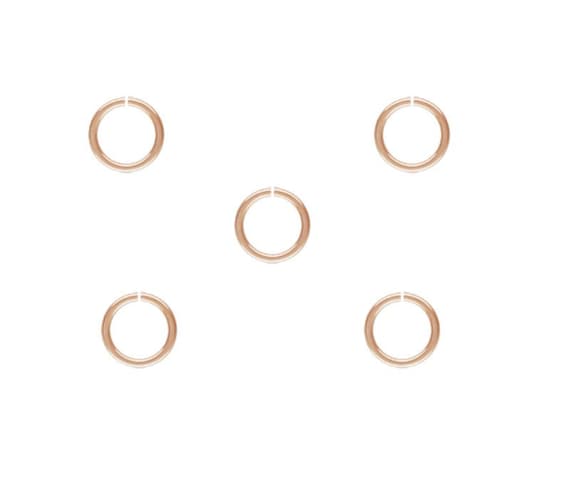 Anneaux De Saut Or Rose – 10 Mm – Lot 100g (environ 585 Pièces) – Fait Main