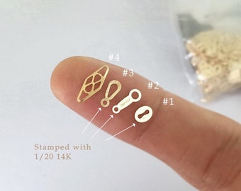 Japanese Style Quality Tags 8mm 14K GF, Necklace Tag, Gold Filled
