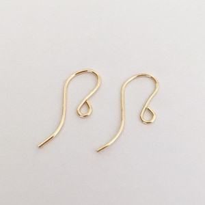 4 Pcs 19.2x8mm 22 Gauge 14K Gold Filled Ear Hooks, French Ear Wires, French  Hook, Made in USA -  Singapore