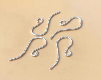 19,2 x 8 mm 21Ga 925 sterlingzilveren oorhaakjes, oorhaakjes, Franse oorhaakjes, Frans haakje, gemaakt in de VS