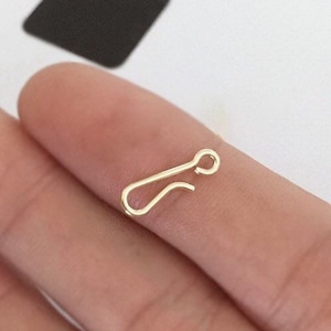 2 Pcs 14.2mm 14K Gold Filled Hook Clasp, Wholesale, Made in USA, HC142