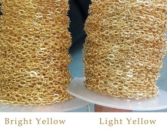 1 Foot 2.32mm 14K Gold Filled Flat Cable Chain, Extender Chain, Extension Chain, Made in USA, Wholesale
