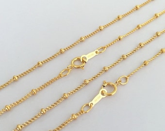 16インチ/18インチ/20インチ 1.2 mm 14K ゴールドフィルド 厚手
