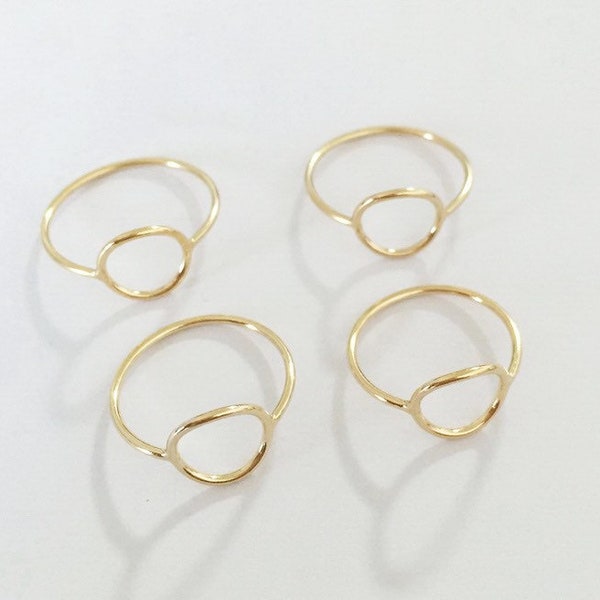 Wire Circle Ring - Etsy
