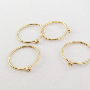 2mm 14K Gold Filled Bezel Ring, bezel setting, Fit 2mm Stone, Bulk, Wholesale, Made in USA