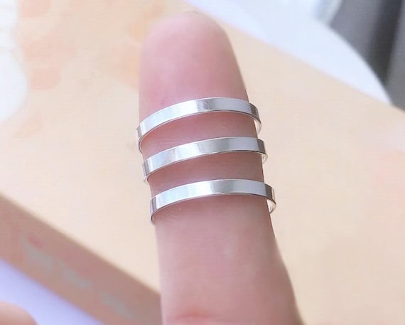 Anello A Fascia In Argento Sterling 925 Da 2,25 Mm, Anello Piatto, Per Stampaggio, Anello A Fascia Larga, Minimo, Sfuso, All'ingrosso, Prodotto Negli USA - Italia