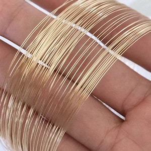 Soft 30Ga/28Ga/26Ga/24Ga/22Ga 14K Gold Filled Wire, Soft Wire, Round Wire