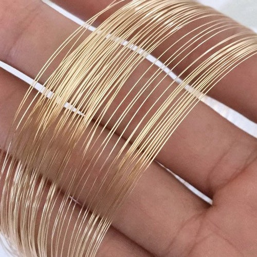 Beadaholique 14 K Gold Filled Wire 20 Gauge Round Dead Soft (5 Feet