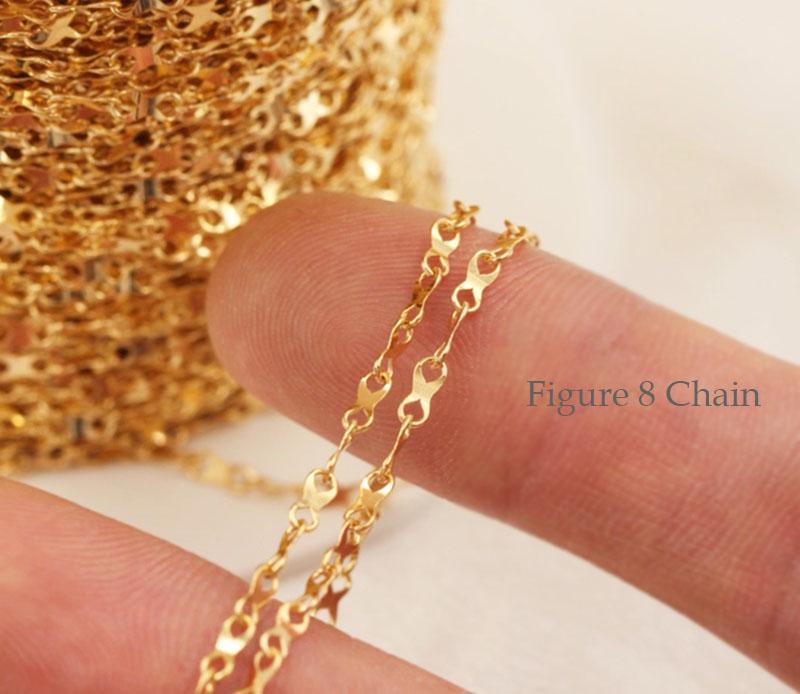 1.9mm/2.5mm 14K Gold Filled Figure 8 Chain - Etsy