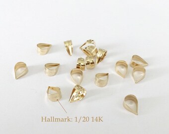 5 Pcs 4.5x8x2.7mm 14K Gold Filled Small Bail